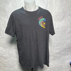 Levi's Dark Grey Graphic Tee with Dragon Design Mens XL